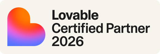 Lovable Certified Partner 2026 official badge