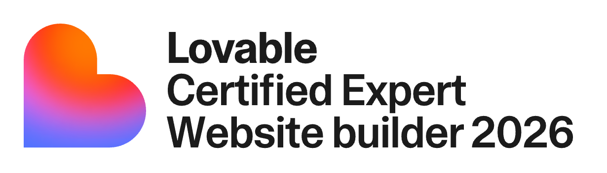 Lovable Certified Expert · Website Builder 2026 official badge